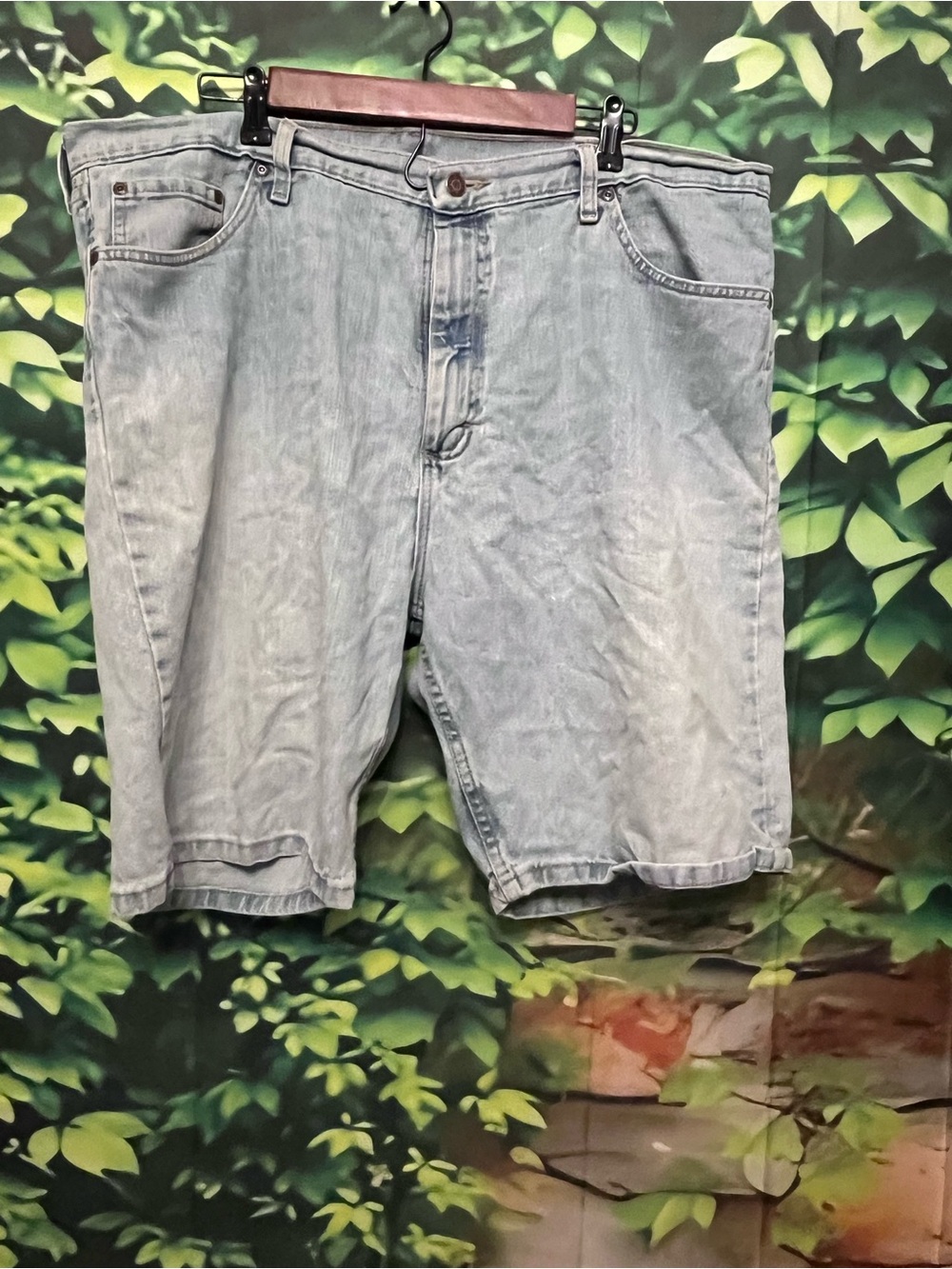 Wrangler Men's Light Blue Denim Shorts